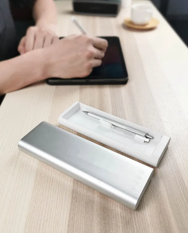Xiaomi Mijia MIIIW металлический ящик портативный Карандаш Чехол кабель для наушников Органайзер алюминиевый корпус кнопочный переключатель школьный офис