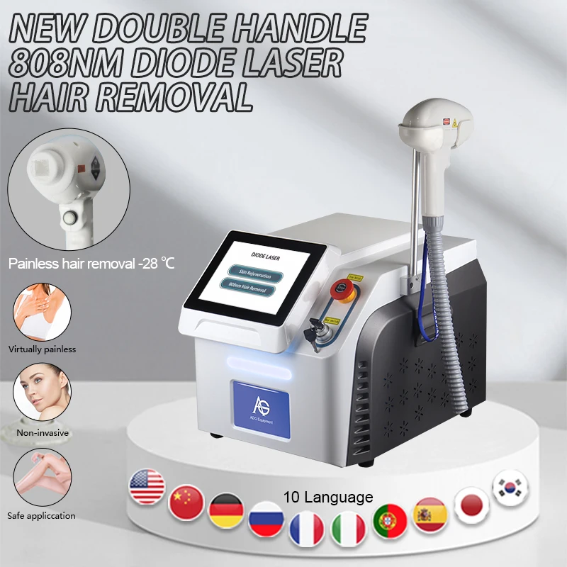 

Free Shipping Hot Sale 808NM Diode Laser Painless Efficient Professional Hair Removal Beauty Machine Suitable For All Skin Tones