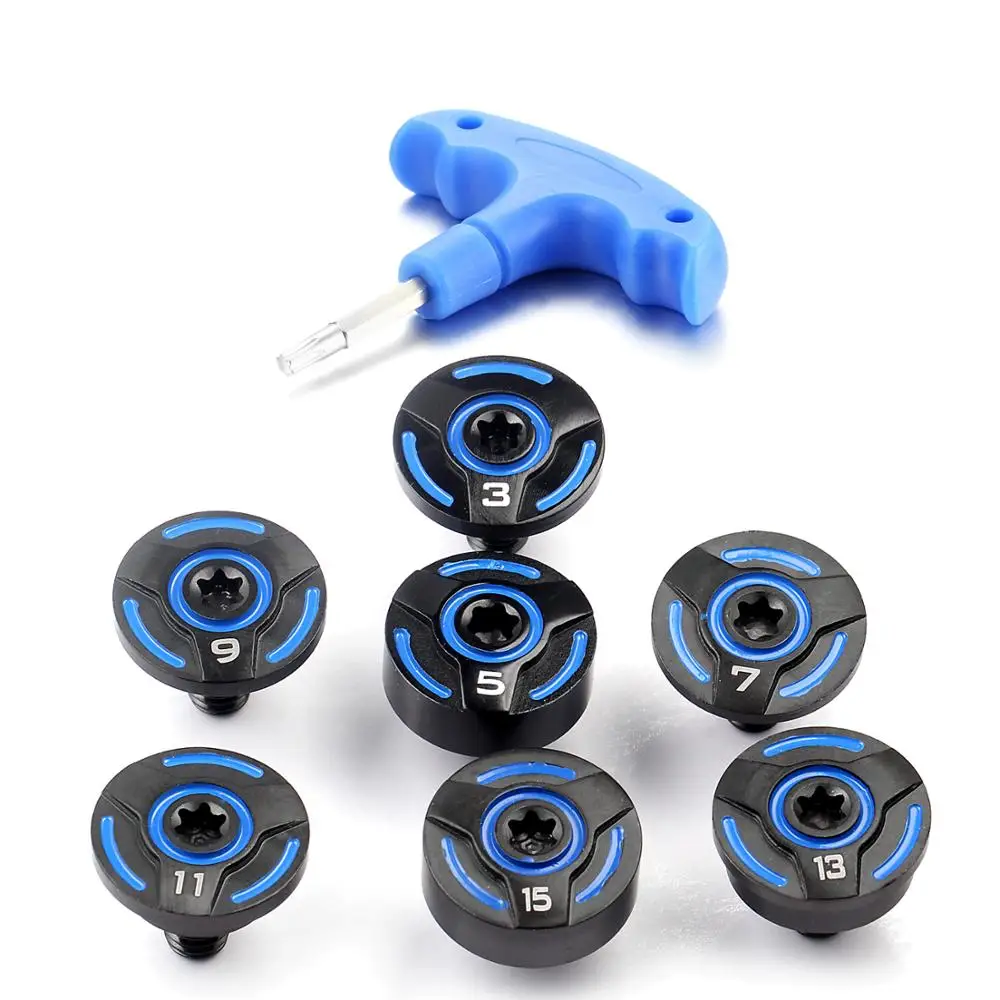 7 шт./компл. Golf Weight Screw 3g 5g 7g 9g 11g 13g 1 Замена для Callaway RAZR FIT драйвер серии X-Treme с ключом |