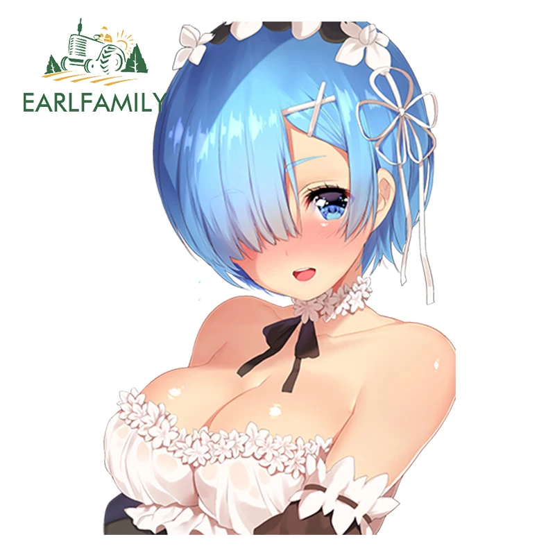 EARLFAMILY 13 см сексуальная девушка переводная картинка Re Zero Kara Hajimeru Isekai Seikatsu горячая