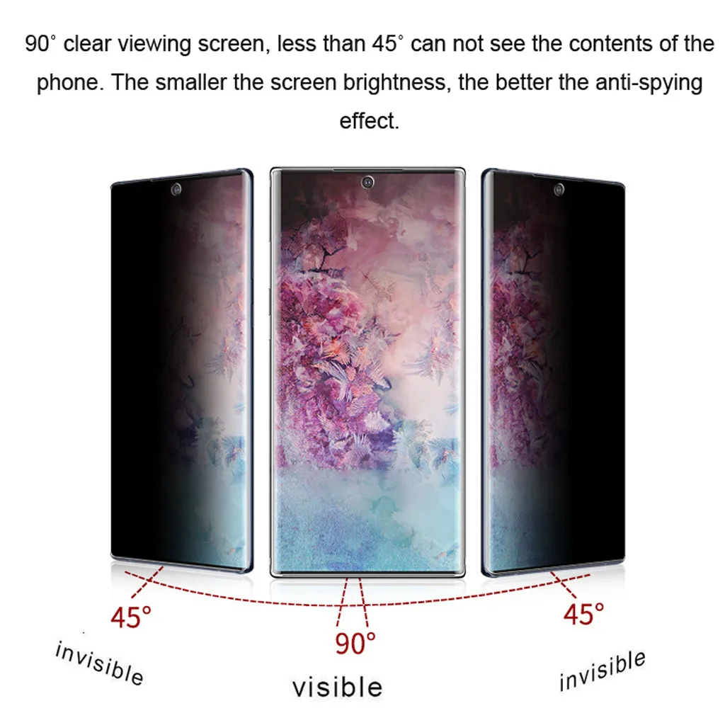 Защитное стекло для сохранения личной информации пленка для samsung Galaxy Note 10 HD полное покрытие гидрогель анти-ползучий Защитная пленка для Note 10+# P3