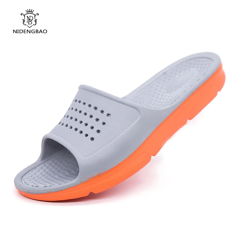 Новые летние шлепанцы EVA Мужские сандалии Модные открытые дышащие пляжные