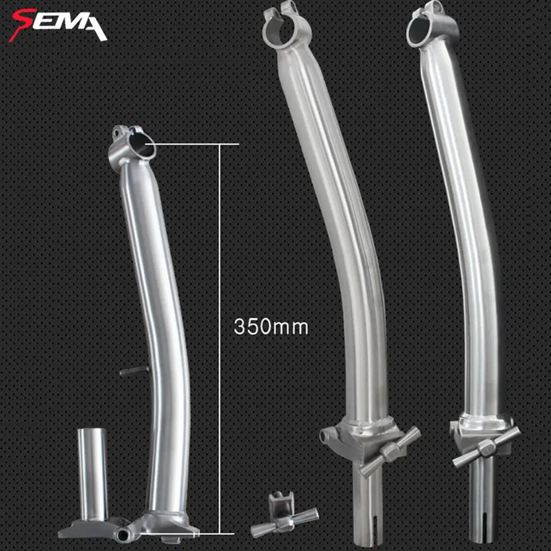 Титановый наконечник руля Brompton Super Ligth 460 г SEMA 25,4 мм зажим M/S Тип высокопрочный стержень руля велосипеда золото/черный/на заказ