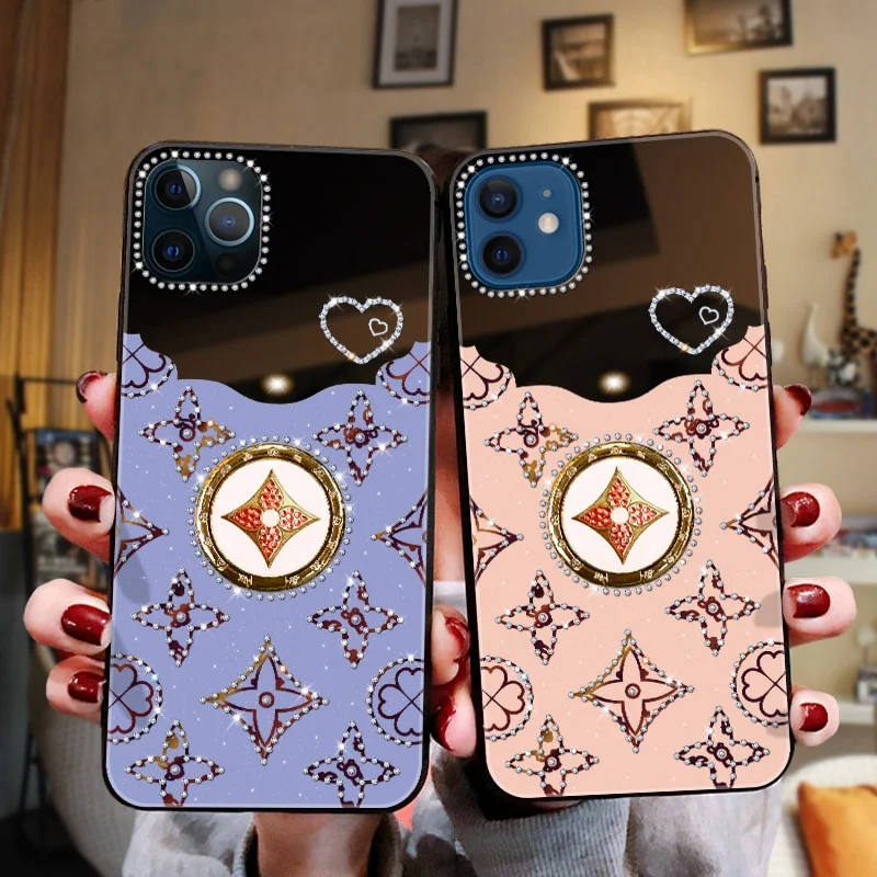 

Luxury Mirror Diamond Phone Case for Huawei Nova 8 8 Pro 8SE 7 7 Pro 7SE 7i 6 6SE 5i 4 3 Anti-drop Protection Back support Case