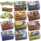 42 шт. GX MEGA блестящая железная коробка TAKARA TOMY карты покемон игра битва коллекционные игры Коллекционная Коллекция искусственных игрушек для детей