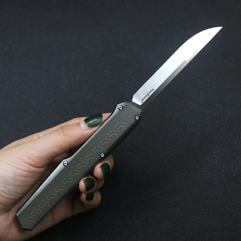 Nimoknives & Fat Dragon Slenderman SLM OTF Outdoor Tactical Knife D2 Blade Aviation Aluminum Hard Anodized Handle | Инструменты