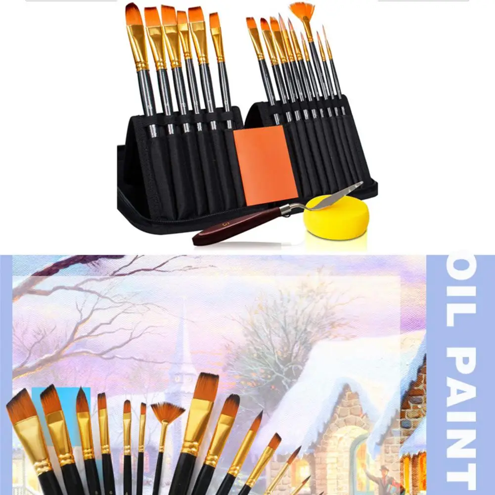15 шт. набор кистей для рисования художника кисть масляной живописи с всплывающим