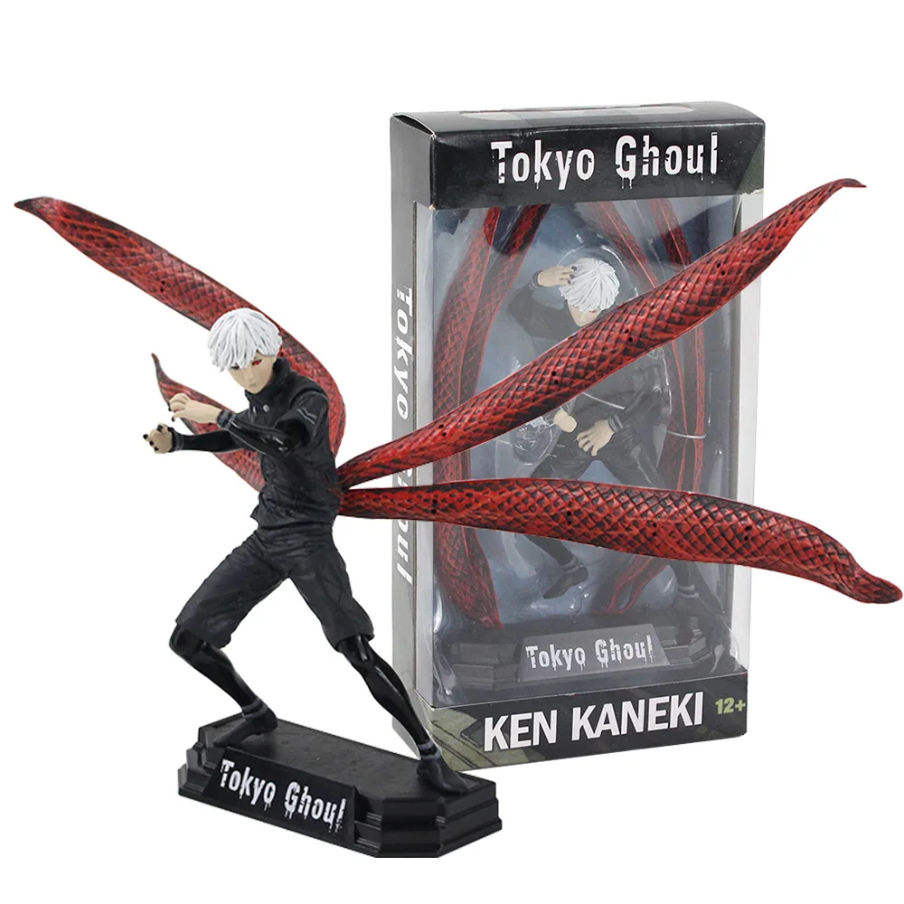 17 см с надписью «Tokyo Ghoul Ken Kaneki игрушки McFarlane фигурка манга Японская статуэтка из ПВХ Рисунок с надписью «Tokyo Ghoul статуэтки коллекционные модели игрушки - Цвет: with box