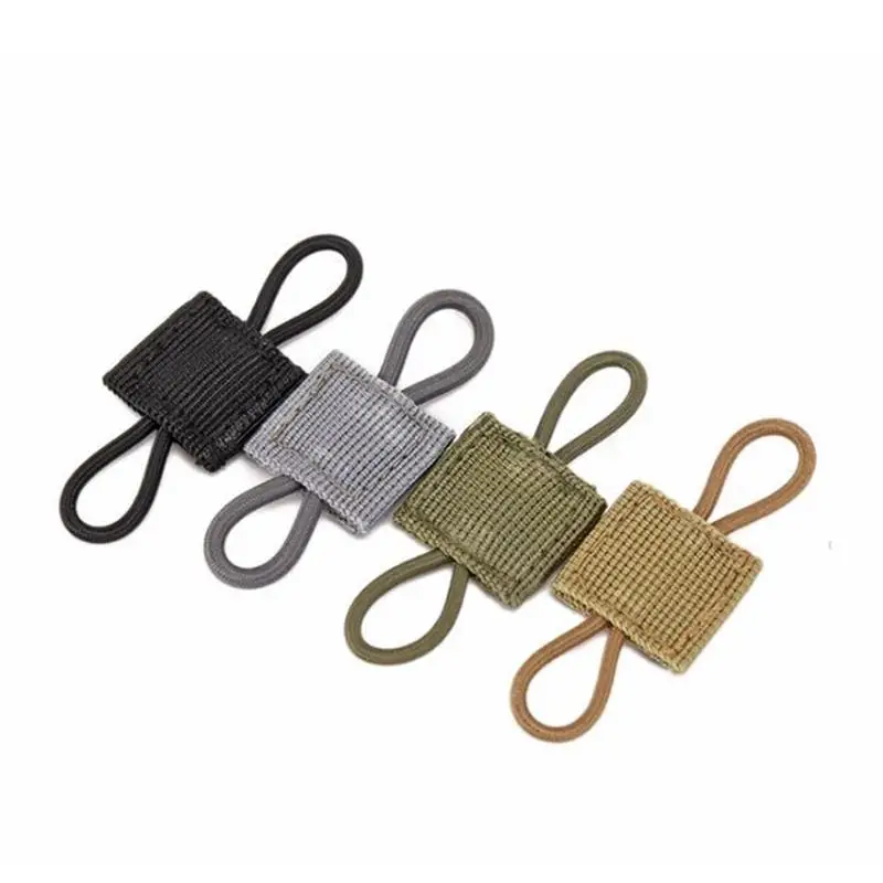 

Tactical Elastic Ribbon Buckle Tactical Binding Retainer for Antenna Stick Pipe Elastic Rope Webbing Buckle