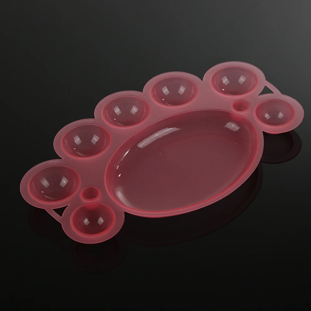 1 шт. пластиковый лак для ногтей цветное блюдо Палитра дизайна смешивание