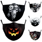 Маска для лица с защитой от ужасов, мужская, женская, велосипедная маска унисекс, дышащая маска для взрослых, косплей на Хеллоуин