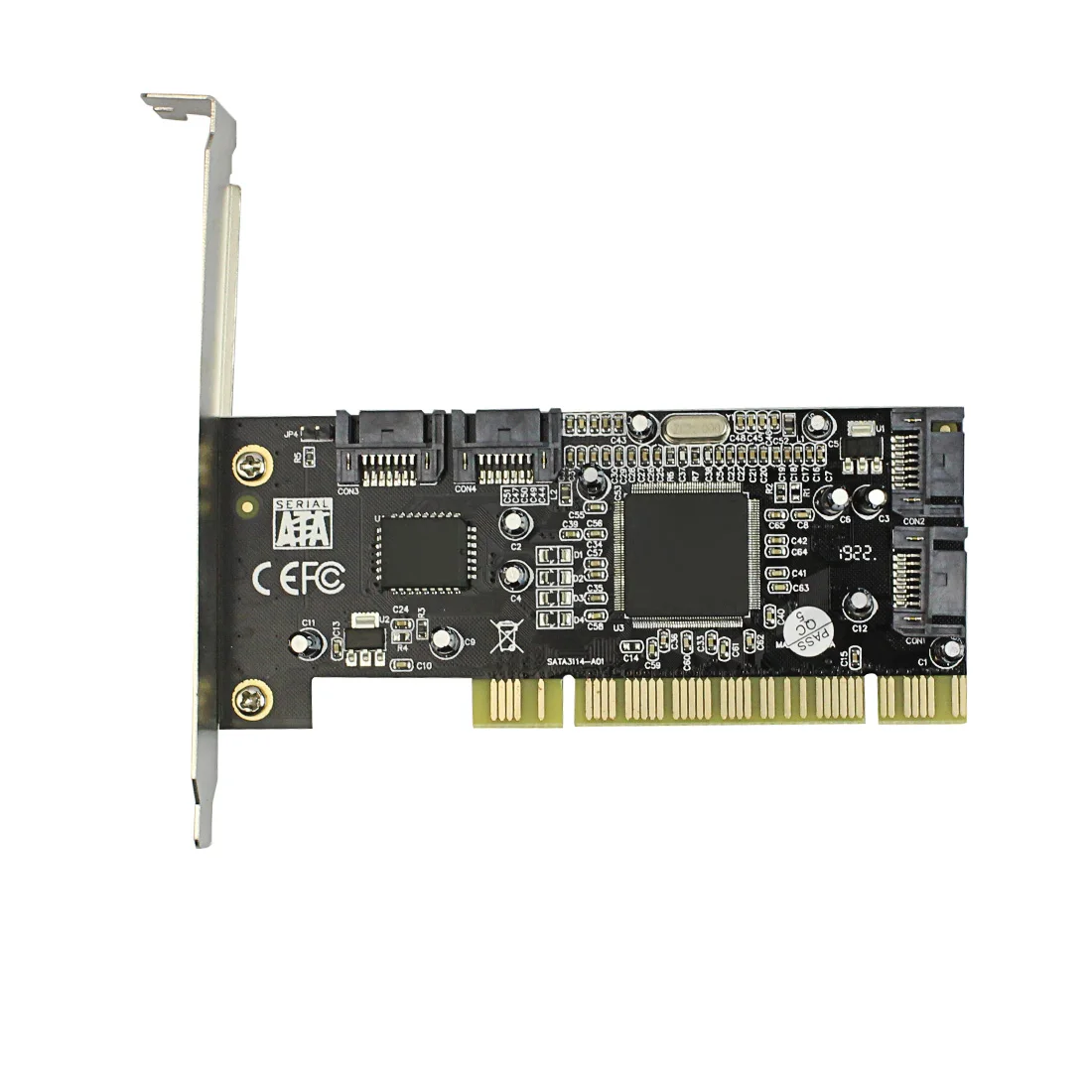 Плата расширения PCI для чипсета Sil 3114 4 порта SATA 1 5 Гбит/с|Платы расширения| |