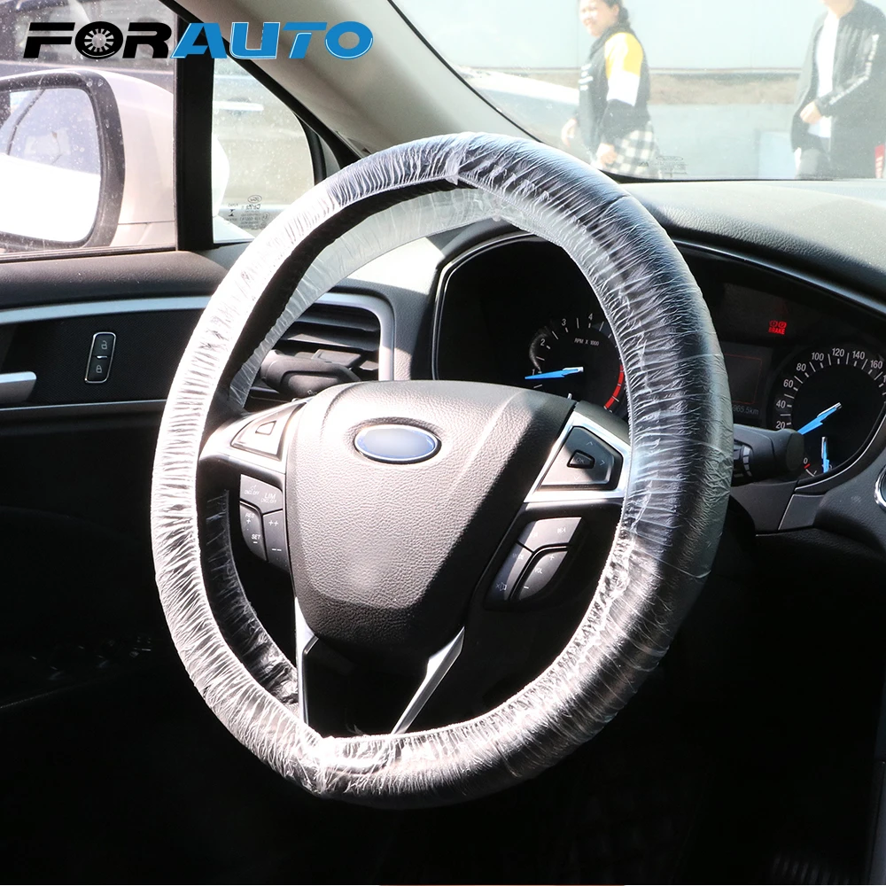 FORAUTO Универсальный одноразовый чехол рулевого колеса автомобиля Автомобильный