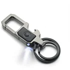 Брелок для ключей со светодиодной подсветкой, лампа, открывалка для пива, брелок для бутылок, мужской подарок для парня, аксессуары для мужчин