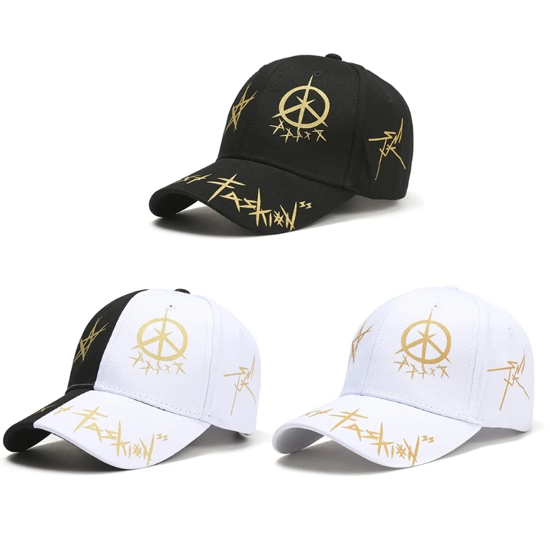 

Baseball Caps Adults Summer Sun Hat Pre-curved Sun Visor Five-pointed Star Pattern Sun Protection for Golf Tennis Hiking