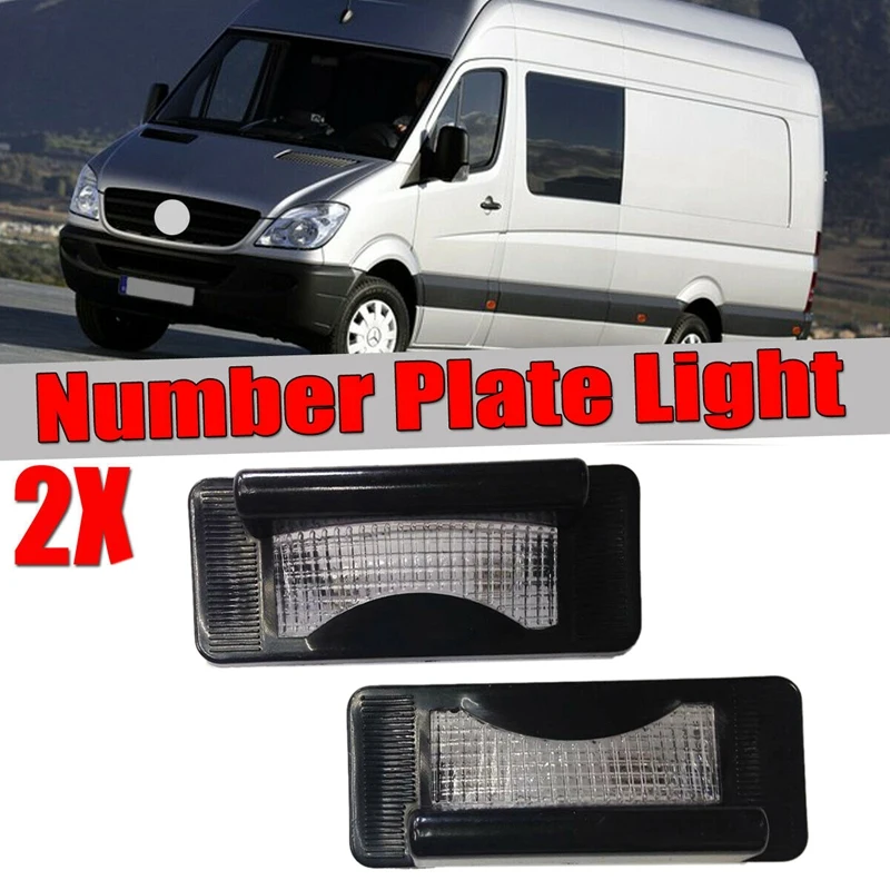 

2Pcs Car License Plate Lamp Light Number Plate Light 9018200156 for Mercedes-Benz Sprinter W901 W904 for LT 1996-2006
