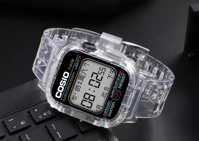 Soft Silicone Sport Band for 38mm Apple Watch Series Transparent Rubber Strap+case Iwatch 5/4/3/2 40mm 42mm 44mm | Наручные часы