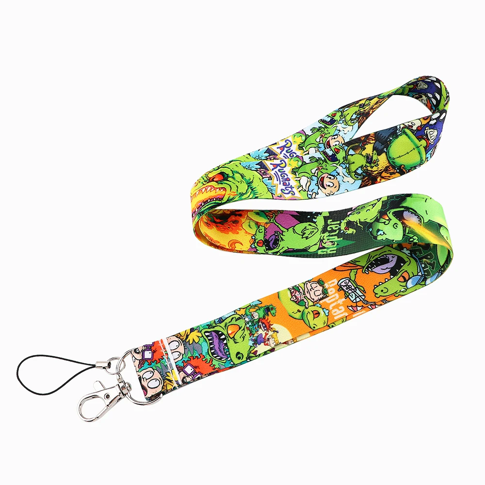 

JF996 Dinosaur Cartoon Print Lanyard Keychain Lanyards for Keys Badge ID Mobile Phone Rope Neck Straps Accessories Gifts