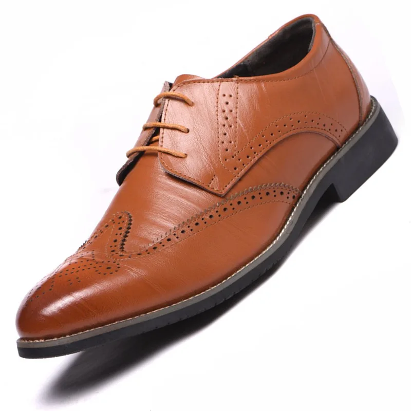 

38-48 Leather Shoes Men Gentleman's Stylish Comfortable Business Mens Classic Shoes Men Dress Shoes Leather