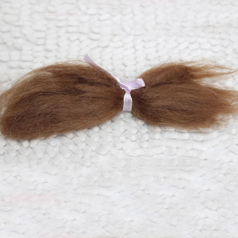 

Reborn Dolls Supplies High Quality Handmade Premium Curly Dark Brown Mohair