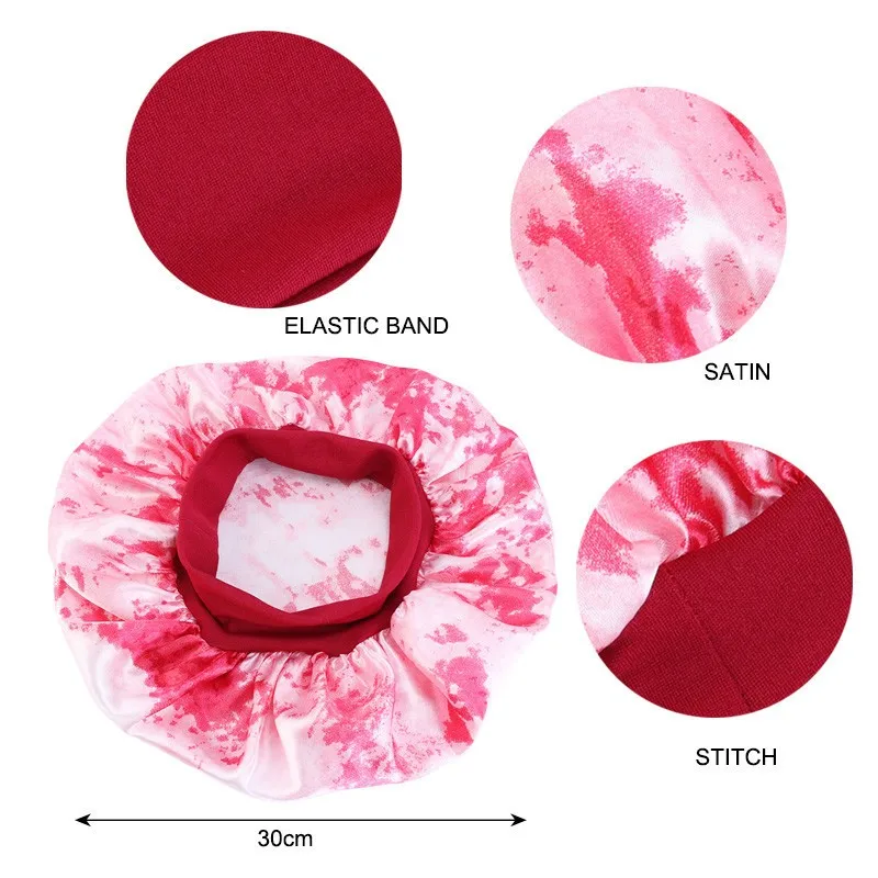 Женская и эластичная широкая шляпа с принтом головной убор для ухода за длинными