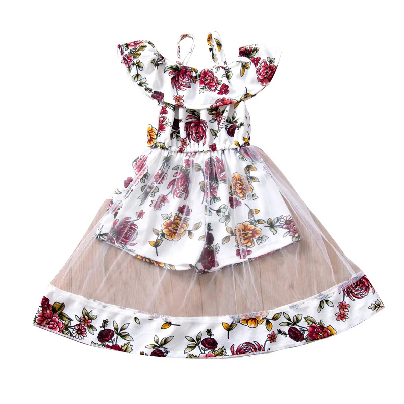 kids girl summer dress 2020 floral lace pretty clothese children's baby little princess dresses for party clohing | Детская одежда