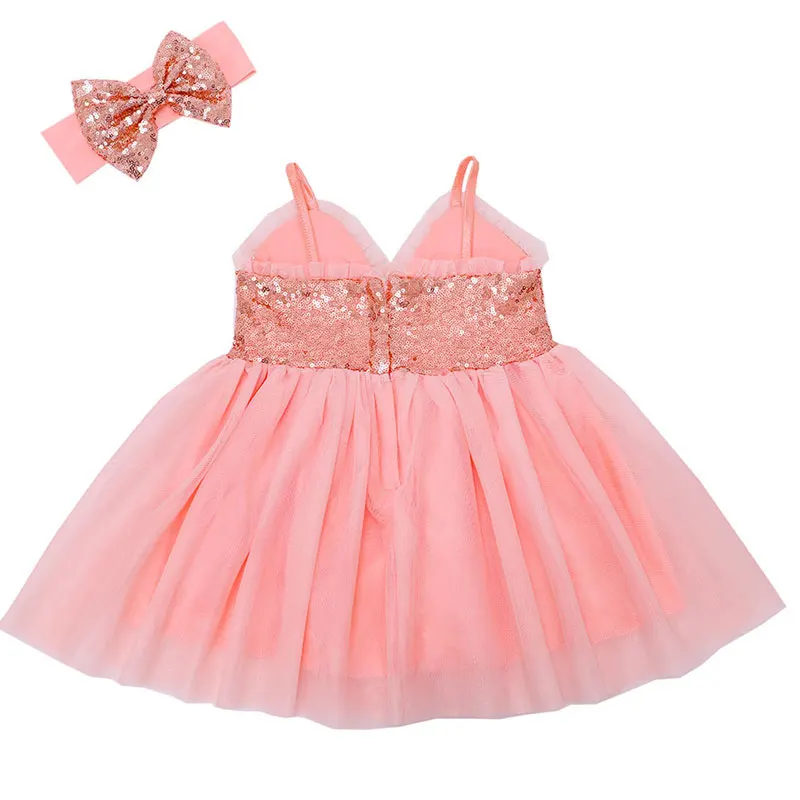 Летнее кружевное платье для маленьких детей платье-пачка с блёстками девочек