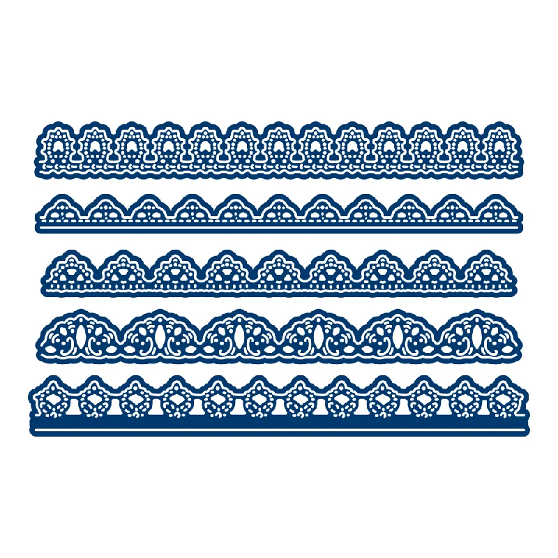 Новинка 2021 набор металлических вырубных штампов с краями для рукоделия