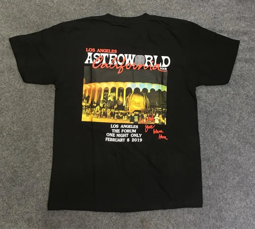 19ss футболка ASTROWORLD Трэвиса Скотта астромира Лос Анджелеса Xxxtentacion ASTROWORLD|Мужские