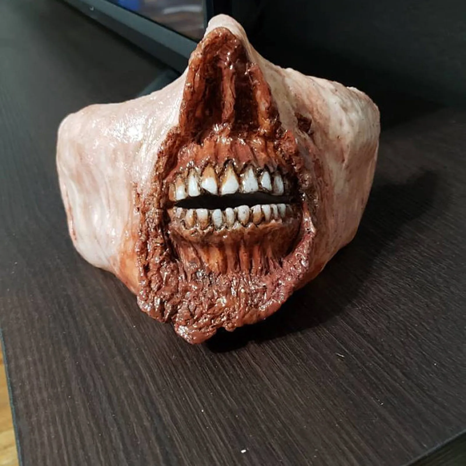 Ужас Хэллоуин маска зомби головной убор Биохимический косплей триллер грязное