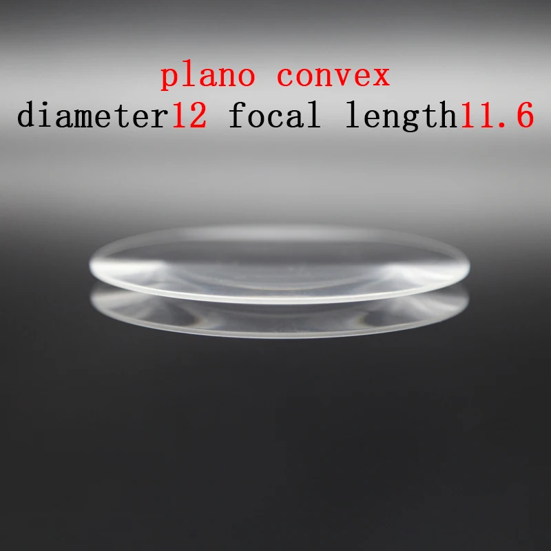 Диаметр 12 мм фокусное расстояние 11 6 плоско-выпуклая линза увеличительное