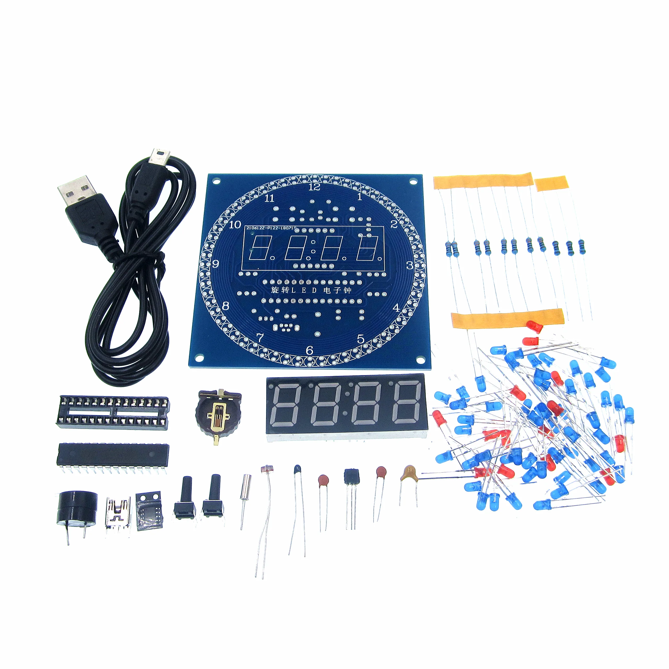 Вращающийся DS1302 цифровой светодиодный Дисплей модуль GSM сигнализация