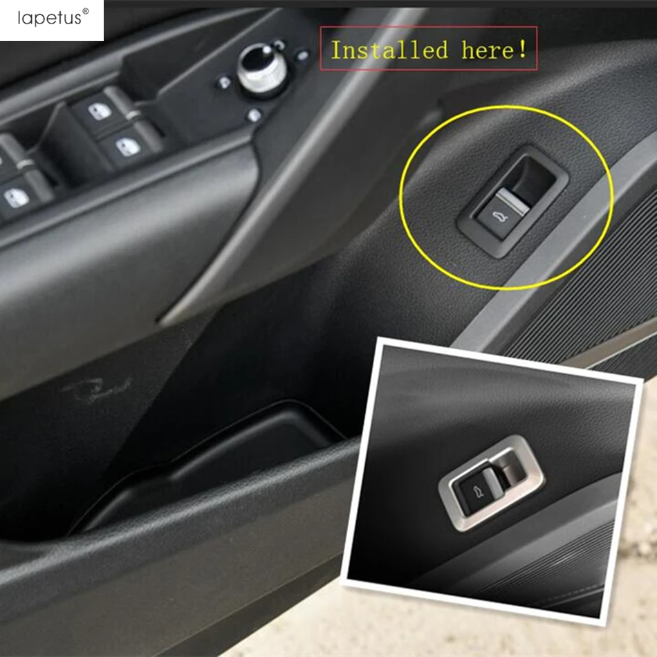 Аксессуары Lapetus для Audi Q5 2018 2021 кнопки задней двери багажника переключатель