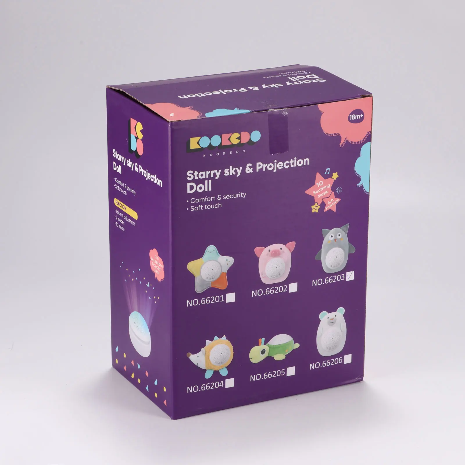 

Kids Soft Toys Stuffed Sleep Led Night Lamp Stuffed Animal Plush Toys With Music & Stars Projector Light Baby Toys For Girls Boy