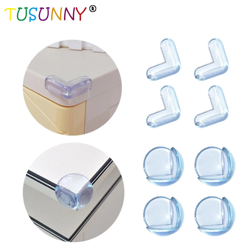 TUSUNNY, 10 шт., защитный силиконовый чехол для детей, защита углов стола, защита для детей