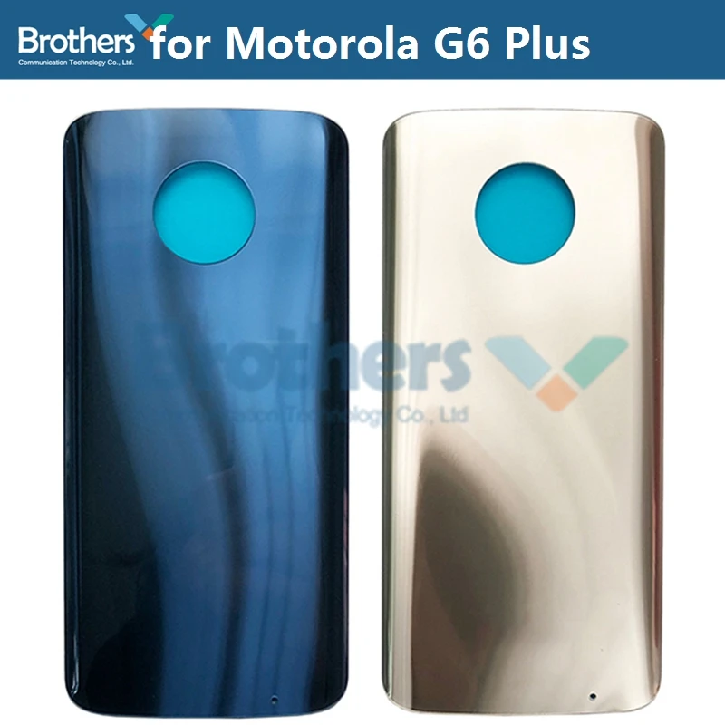 Корпус батареи для Motorola Moto G6 Plus задняя крышка Батарейная дверь XT1926 стеклянная