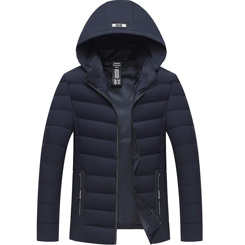 Мужская зимняя куртка с капюшоном размеры до 4XL|Мужские парки| |