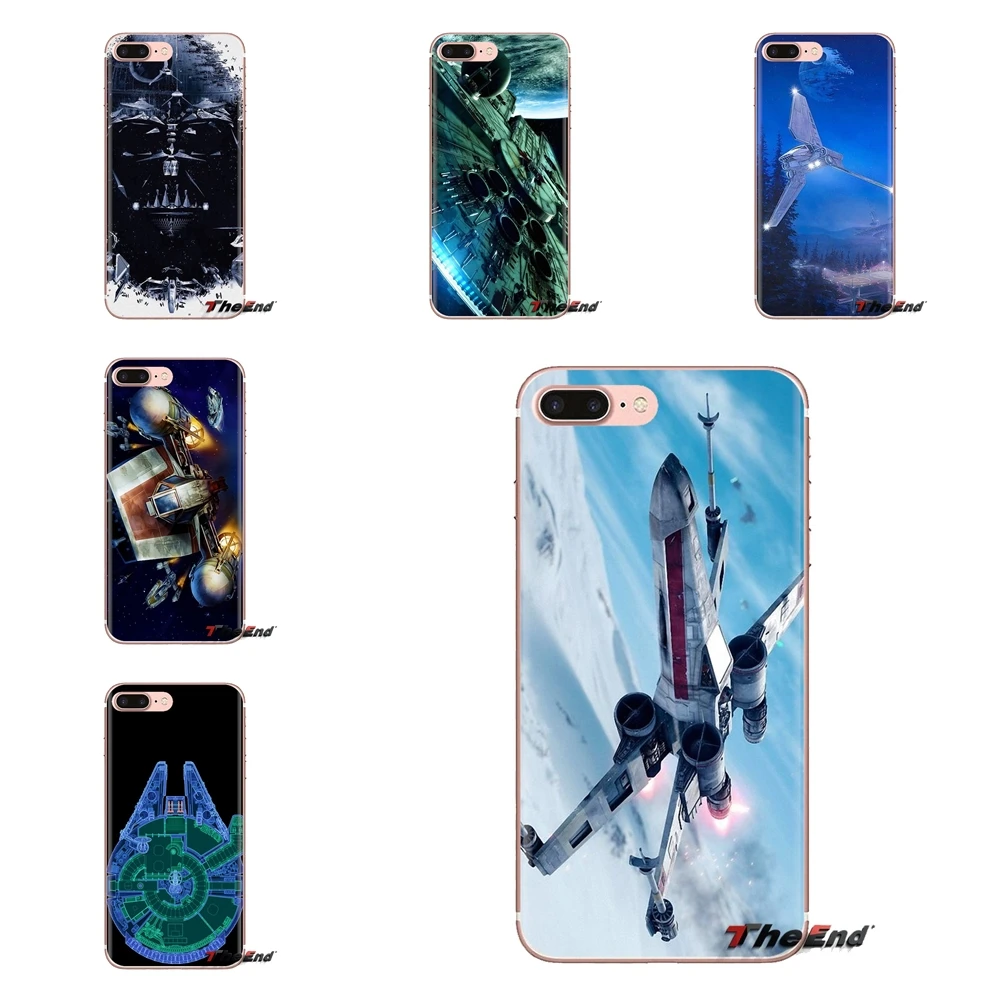 For Huawei Mate Honor 4C 5C 5X 6X 7 7A 7C 8 9 10 8C 8X 20 Lite Pro Vintage Star Wars Spaceship Transparent Soft Shell Covers |