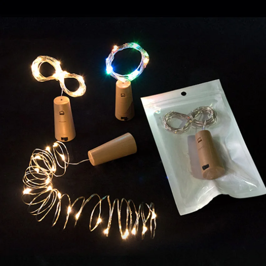 2 метра пробка для бутылки вина медная проволока струнная лампа сказочная