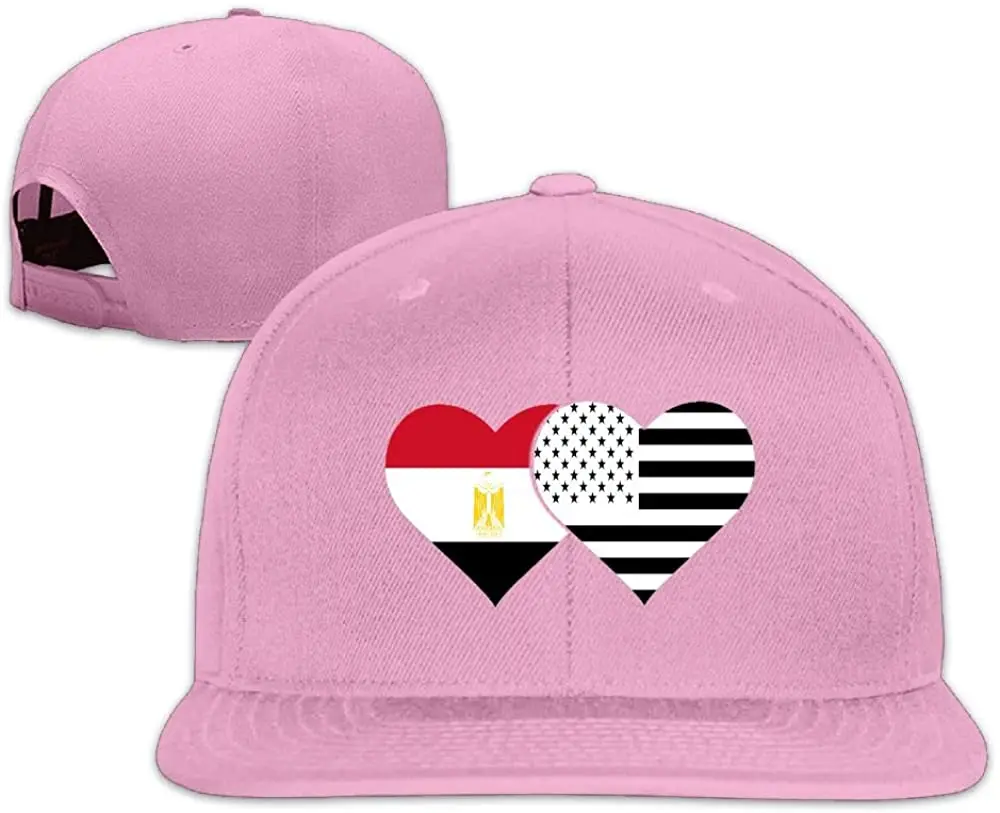 

Egyptian Flag And American Flag Baseball Caps Grid Hat Adjustable Trucker Cap Bandanas