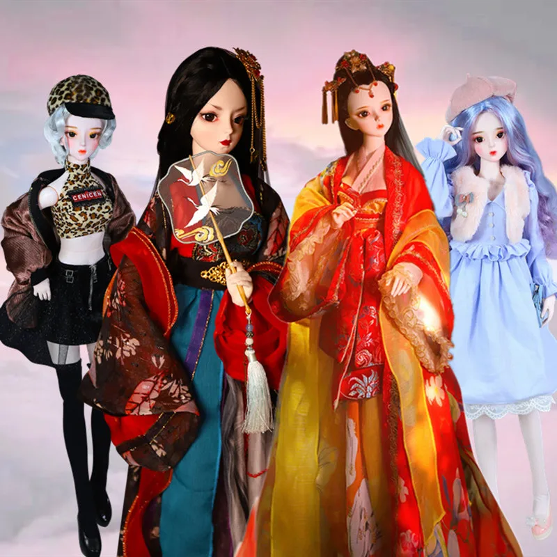 Fortune Days 1/3 bjd 60 см Высота 34 шарнирное тело открытый мозг ручная роспись макияж