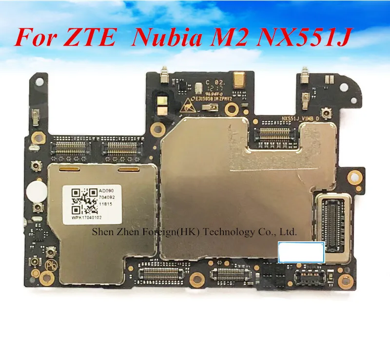 Оригинальная материнская плата для ZTE Nubia M2 NX551J 4G LTE Рабочая 4 Гб + 64 Бесплатная