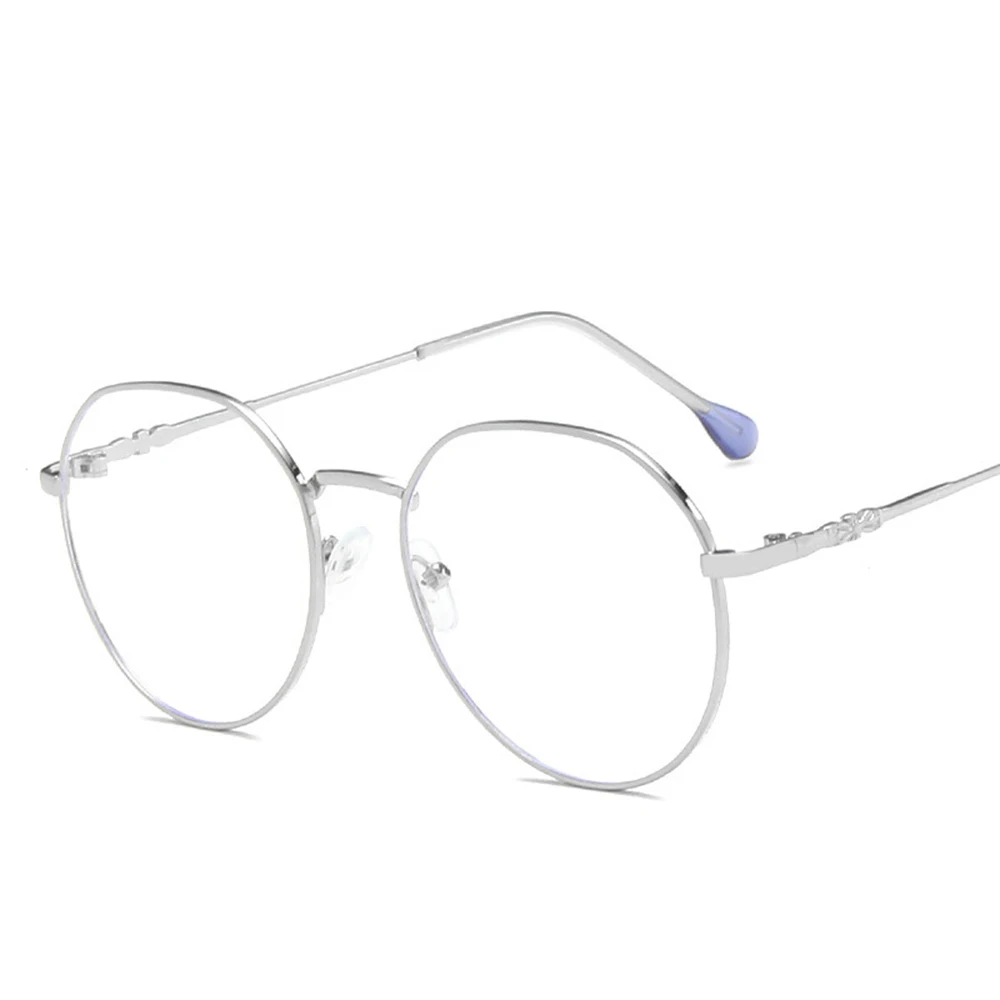 Винтаж металлические круглые очки Для мужчин женщин антибликовыми свойствами