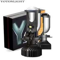 yotonlight mini h4 led bi led projector lenses for headlight super 20000lm car lamps 4300k canbus 90w hilo automotivo 12v 6000k