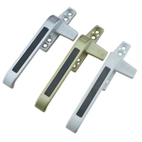 2 pieces znc alloy aluminium plastc steel window knob lock door latch furniture hardware part