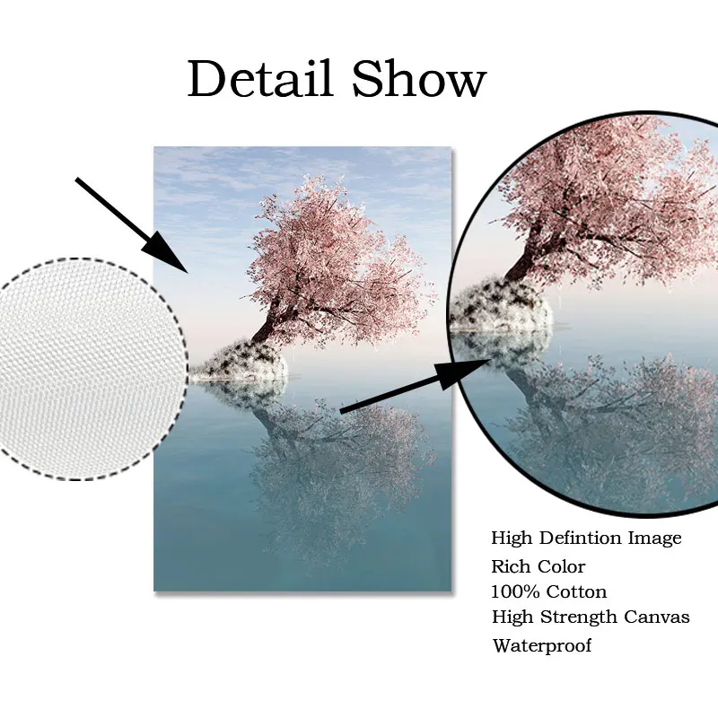 

Nordic Minimalist Romantic Sea Landscape Posters and Prints Canvas Painting Wall Art Picture Home Decoration