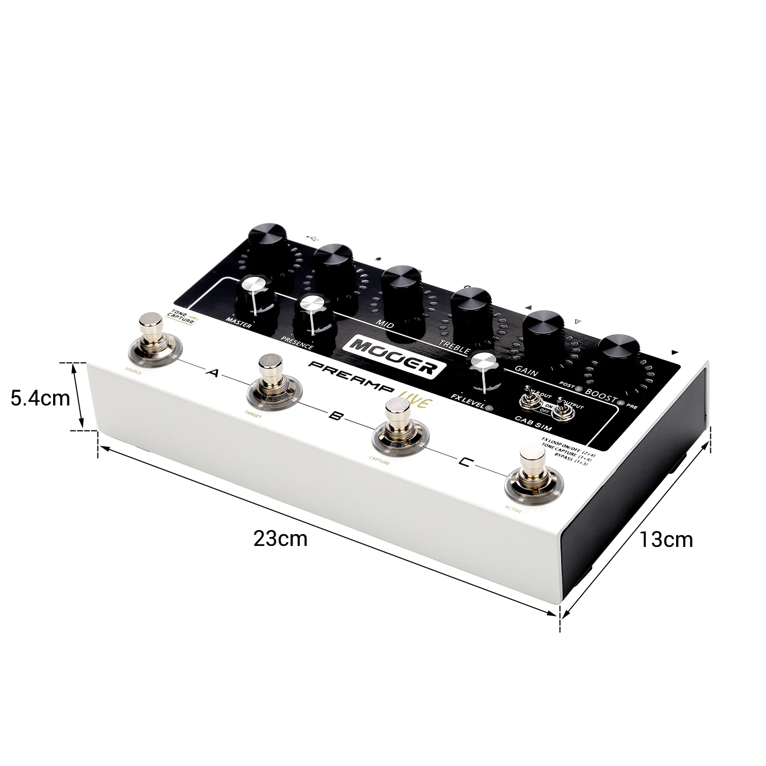 MOOER предусилитель LIVE профессиональная цифровая педаль предусилителя Preamplifier12