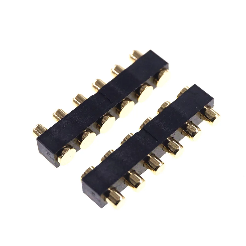 10 шт. Pogo контактный разъем Женский 6 Pin 4 5 мм высота PCB 2 54 Шаг поверхностного