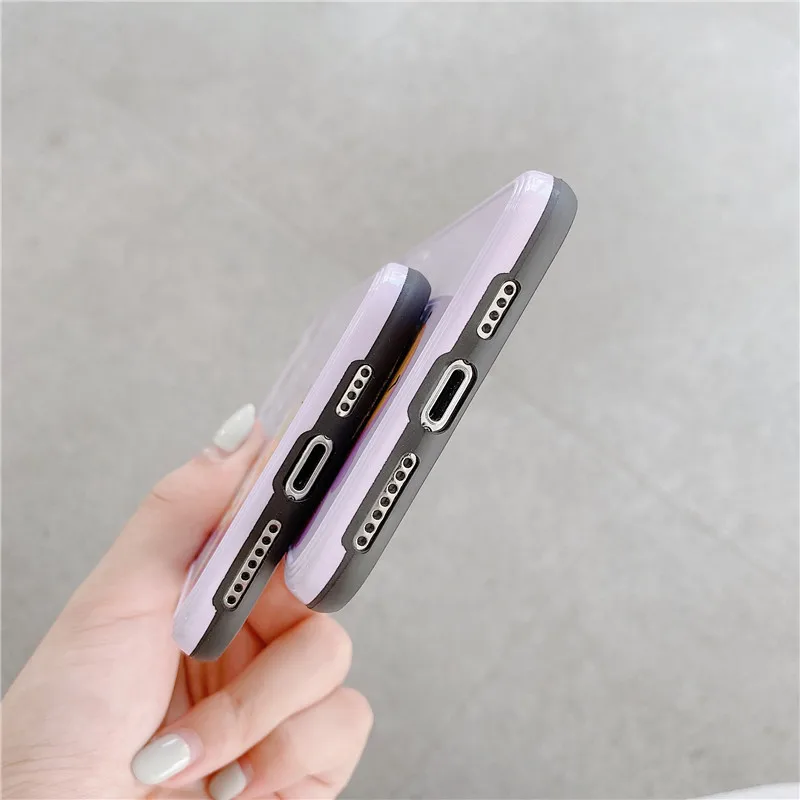 Милый мультяшный мягкий тонкий чехол IMD для iphone 11 pro max 7 8 plus X Xs XR SE 2020 модный