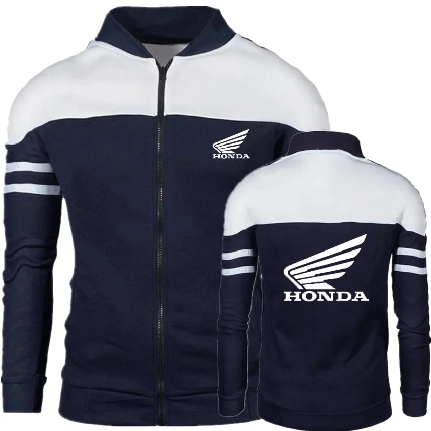 

Honda Car Letter Printing 2021 New Mens Street Fashion Comfortable Movement Fitness Windproof Style Jackets Leisure Zipper Coats